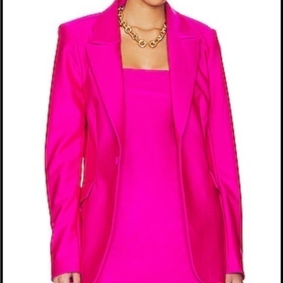 House Of Harlow 1960  Hot Magenta Blazer Size Small oversized style and look NWT - Picture 1 of 9
